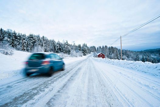 Car in the snow