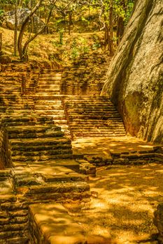 Road to Sri Lanka Sea Giriya Rock. Shooting Location: Sri Lanka