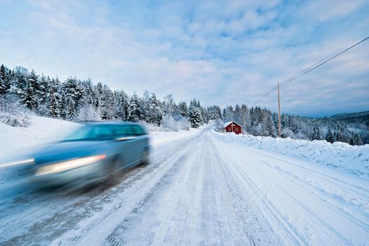 Driving in the snow