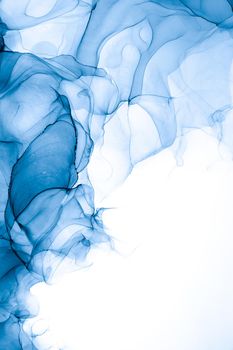 Marble ink abstract art from exquisite original painting for abstract background . Painting was painted on high quality paper texture to create smooth marble background pattern of ombre alcohol ink .