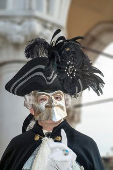 VENICE, ITALY - Febrary 7 2018: The masks of the Venice carnival 2018