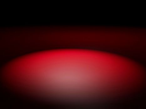 Abstract round red spot light background ,Stage backdrop . 3D rendering.