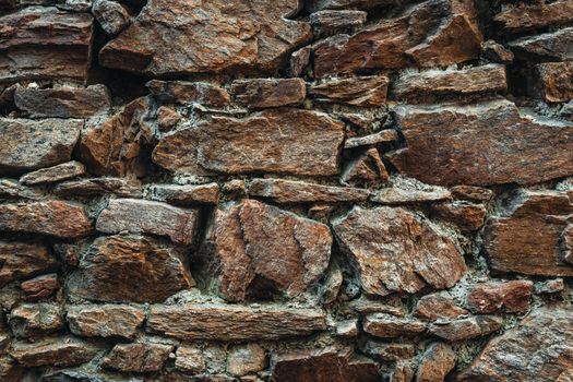 Stone wall. Outdoor background natural stone.