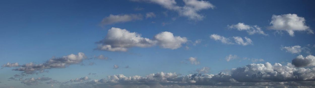 Panoramic beautiful landscape on a sunny day.