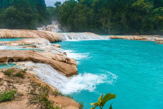 Waterfall Agua Azul, Chiapas. Located in Mexico