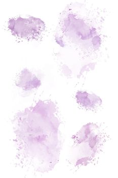 Watercolor splashes and strokes. Set of watercolor brush strokes.