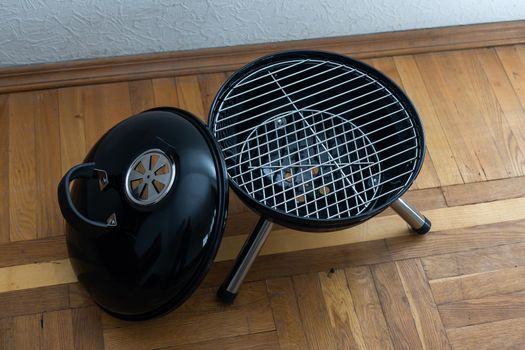 Barbecue grill on white background