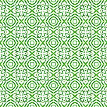 Arabesque hand drawn design. Green authentic boho chic summer design. Oriental arabesque hand drawn border. Textile ready overwhelming print, swimwear fabric, wallpaper, wrapping.