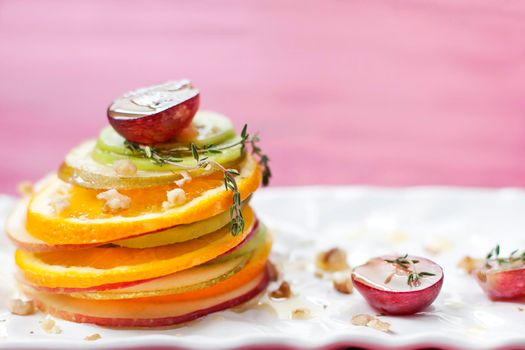 Mixed Fruit sweet dessert - salad - Stock image