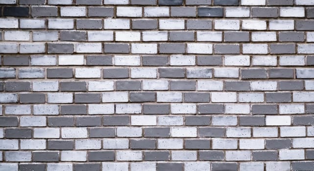 old white and grey pattern of  brick wall texture for background