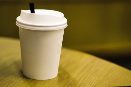 Blank Takeaway paper coffee cup different size isolated on white background including clipping path. Realistic blank paper cup. Coffee to go, take out mug. Ready for your design.