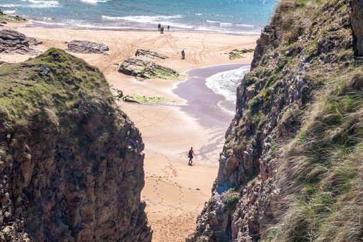 The Murder Hole beach, officially called Boyeeghether Bay in County Donegal, Ireland.