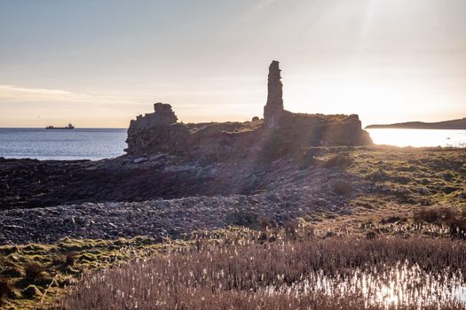 McSwynes castle is located at St Johns Point in County Donegal - Ireland