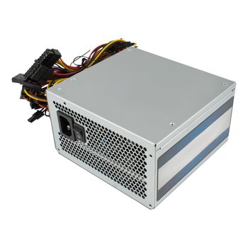 power supply for a computer, a spare part for a computer on a white background