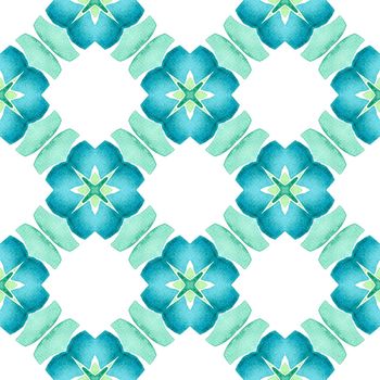 Exotic seamless pattern. Green amusing boho chic summer design. Summer exotic seamless border. Textile ready favorable print, swimwear fabric, wallpaper, wrapping.