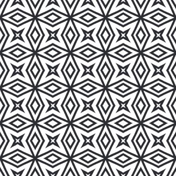 Medallion seamless pattern. Black symmetrical kaleidoscope background. Watercolor medallion seamless tile. Textile ready admirable print, swimwear fabric, wallpaper, wrapping.