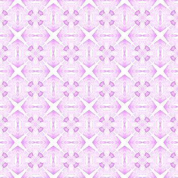 Summer exotic seamless border. Purple brilliant boho chic summer design. Exotic seamless pattern. Textile ready unusual print, swimwear fabric, wallpaper, wrapping.