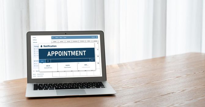 Online applointment booking calendar for modish regristration on the internet website