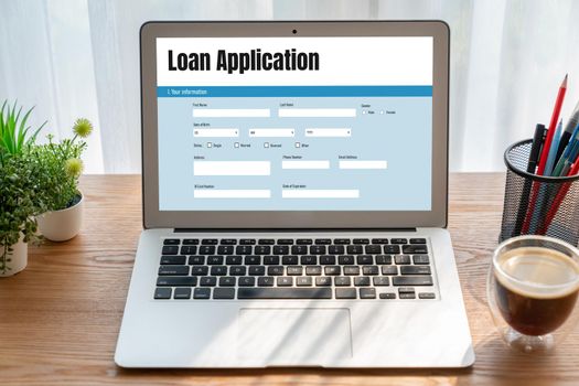 Online loan application form for modish digital information collection on the internet network