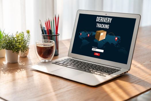 Delivery tracking system for e-commerce and modish online business to timely goods transportation and delivery