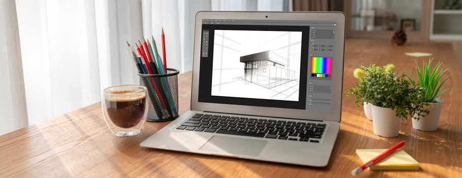 Architectural design modish software application for architect business and professional designer