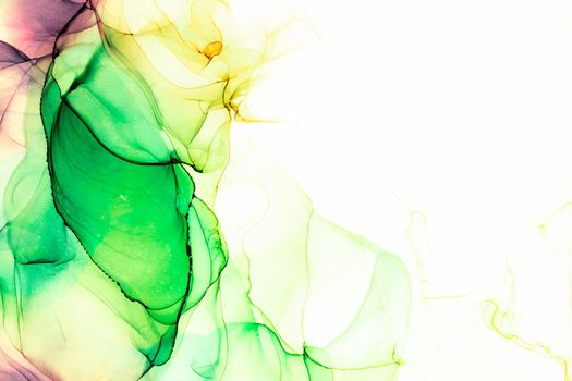 Marble ink abstract art from exquisite original painting for abstract background . Painting was painted on high quality paper texture to create smooth marble background pattern of ombre alcohol ink .