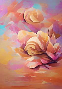 Pastel colors flowers for background