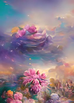 Pastel colors flowers for background