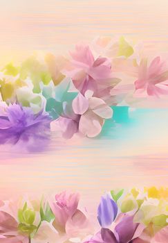 Pastel colors flowers for background