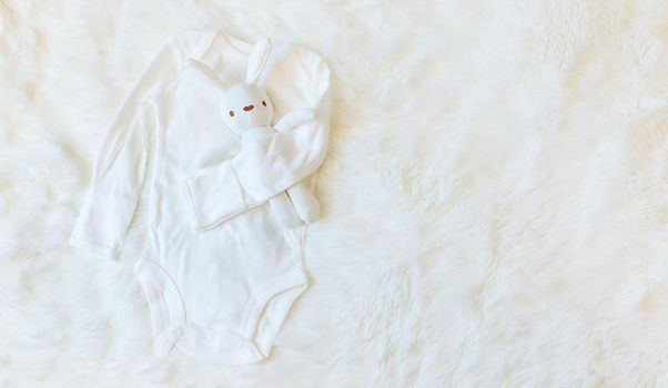 Clothing for young and newborns. Selective focus. nature.