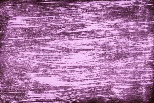The painted leaf is purple with a gouache brush. Hand-drawn gouache purple abstract background. Texture of brush strokes.