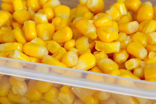 Yellow beautiful and delicious corn. Healthy vegetables