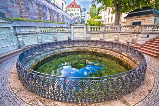 Source of the Danube river in Donaueschingen, Schwarzwald, Baden Wurttemberg region of Germany