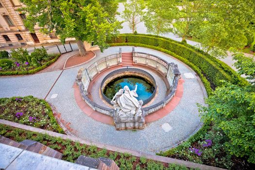 Source of the Danube river in Donaueschingen, Schwarzwald, Baden Wurttemberg region of Germany