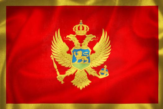 Grunge 3D illustration of Montenegro flag, concept of Montenegro 