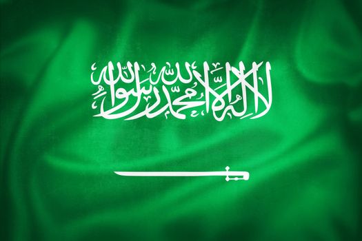 Grunge 3D illustration of Saudi Arabia flag, concept of Saudi Arabia 