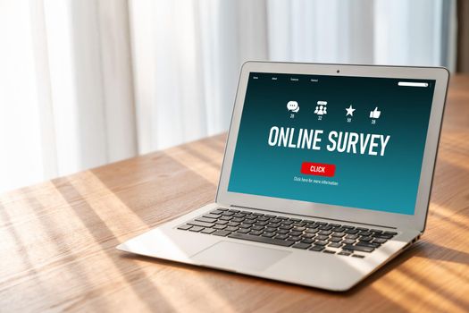 Online survey form for modish digital information collection on the internet network