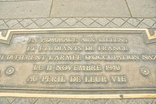 Arc de triomphe etoile, famous monument of Paris in France, historical attraction