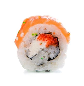 Maki sushi, roll isolated on white