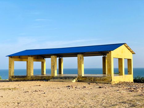 Beautiful old architecture standing in the seashore of Manapad, Tamilnadu, India.