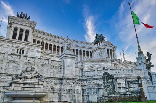 Beuatiful city of Rome with historical buildings, Italy Europe