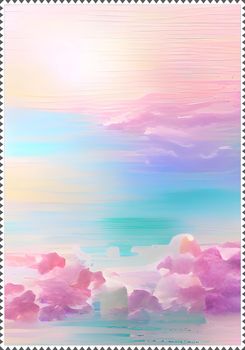 Pastel color background frame pattern for invitation