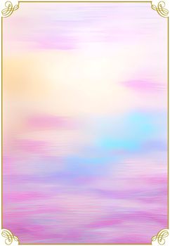 Pastel color background frame pattern for invitation