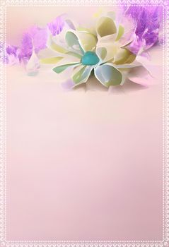 Pastel color background frame pattern for invitation