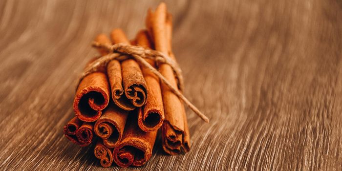 cinnamon sticks on the table, beautiful christmas background with spices, copy space, wood background