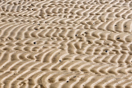 Sand texture on the beach close to the Adriatic sea in Italy