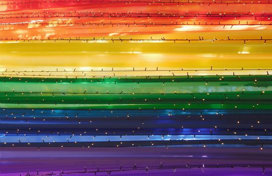 Colorful Rainbow Striped Background. Creative backdrop or LGBT Pride