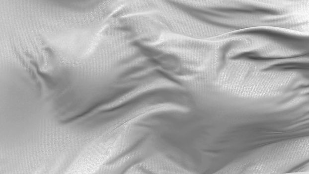 3d render background of white cloth wave 4k