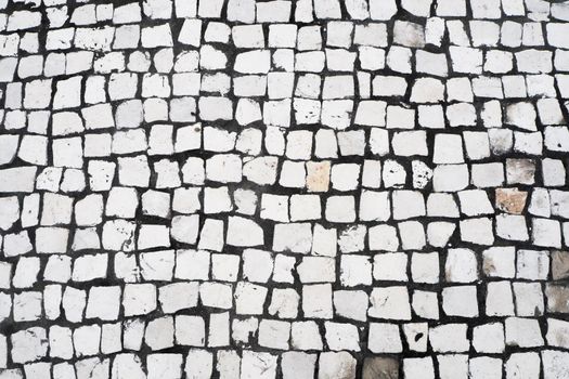 Stone Ground Paving Stones.  Macau Portuguese-Style Cobblestone Pavements. Motif Tiles at Largo do Senado - Senate, Senado Square Portuguese pavement, Macau