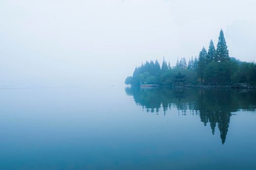 Nature of the West Lake (Xi hu lake) is a freshwater lake in Hangzhou. UNESCO World Heritage Site (West Lake Cultural Landscape of Hangzhou)